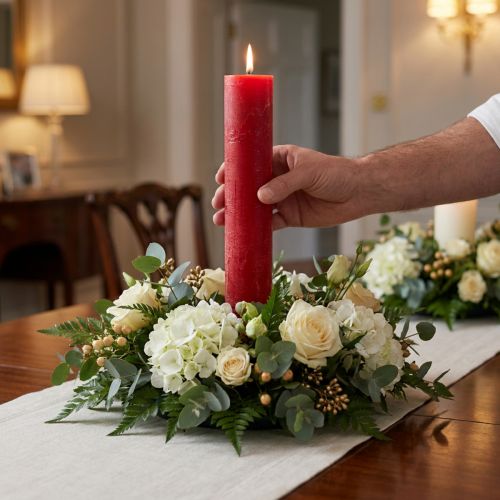 Candele grandi Candele colorate a bastoncino 50x300mm 4pz | Floristik24.it