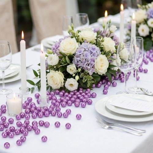 Perline decorative Ø8mm Viola 250 pezzi | Floristik24.it