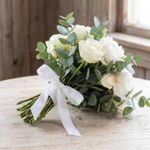 Nastro di velluto bianco nastro decorativo nastro regalo bianco 10mm 20m | Floristik24.it