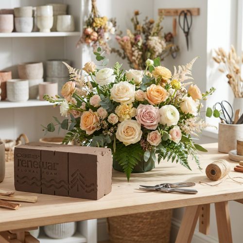 Spugna floreale Oasis Renewal 23 cm 1 mattone | Floristik24.it