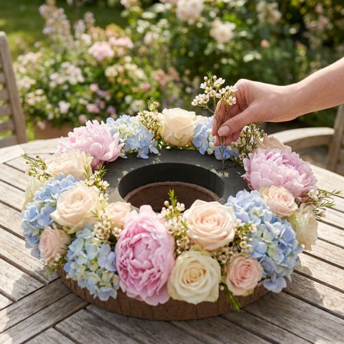 Anello in spugna floreale con base OASIS® Renewal® Spugna Floreale Biolit® 38 cm 2 pezzi | Floristik24.it