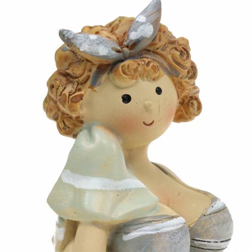 Floristik24 Figura decorativa donna in costume da bagno grigio 10cm 2pz