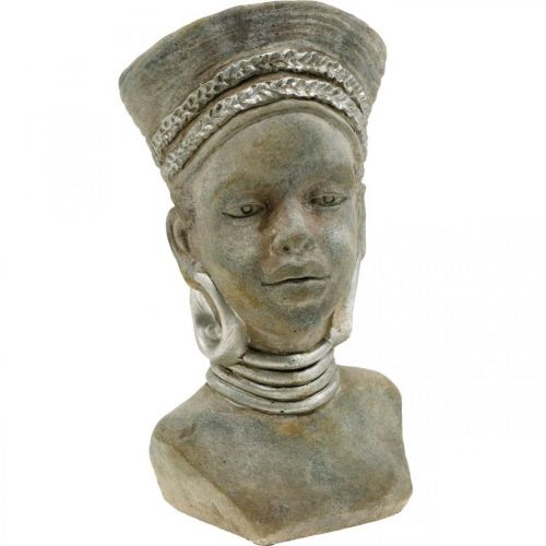 Floristik24 Pianta busto donna africana vaso di fiori in ceramica H29cm