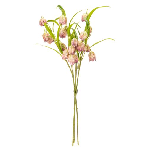 Prodotto Fiore di fritillaria artificiale, delicata decorazione per spazi abitativi, 60 cm, 3 pezzi