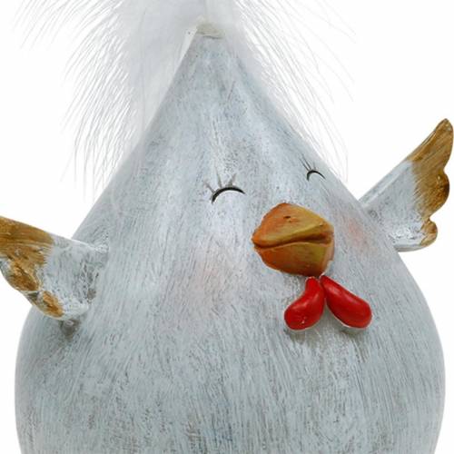 Floristik24 Pulcino divertente Decorazione primaverile Decorazione per la tavola di Pasqua Pollo decorativo 13 cm