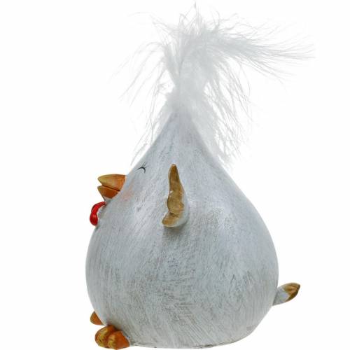 Floristik24 Pulcino divertente Decorazione primaverile Decorazione per la tavola di Pasqua Pollo decorativo 13 cm