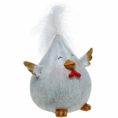 Floristik24 Pulcino divertente Decorazione primaverile Decorazione per la tavola di Pasqua Pollo decorativo 13 cm