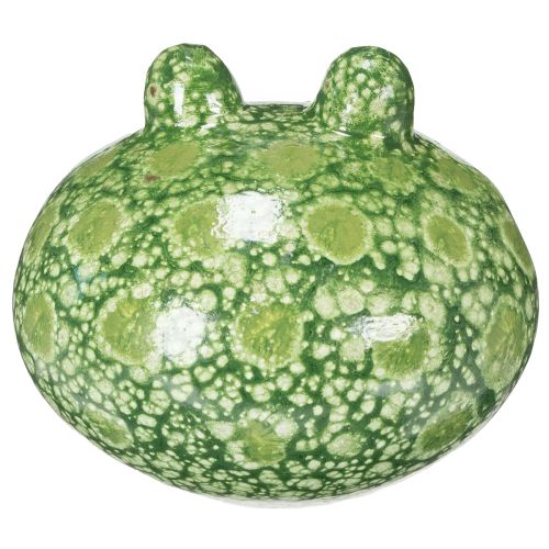 Prodotto Statuetta decorativa a forma di rana per una decorazione giocosa della casa e del giardino, verde, 11 cm, 2 pezzi