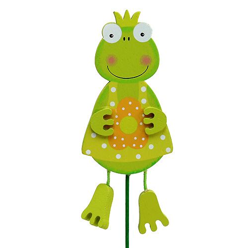 Floristik24 Ragazza rana con fiore verde 11,5 cm 15 pezzi
