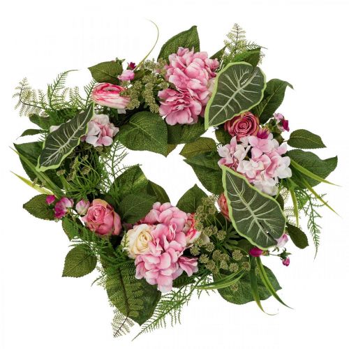 Floristik24 Ghirlanda primaverile Ghirlanda di ranuncoli di peonia Artificiale Ø50cm