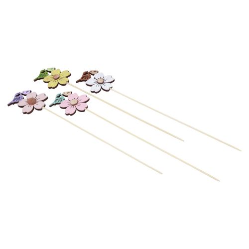 Prodotto Tappi per fiori decorazione primaverile decorazione uccello in legno 8×6 cm 12 pz