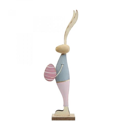 Floristik24 Decoro primaverile conigli in metallo coppia di conigli H39cm