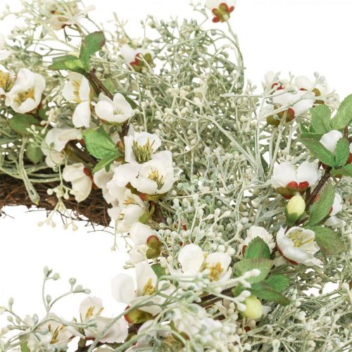 Floristik24 Ghirlanda primaverile fiori di ciliegio gypsophila corona artificiale Ø50cm