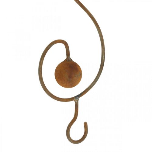 Floristik24 Uccello decorativo in metallo, appendiabiti, decorazione da giardino in acciaio inossidabile L38cm