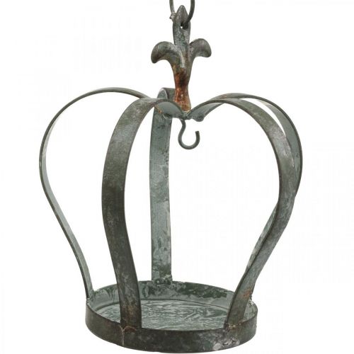 Floristik24 Corona decorativa per griglia sospesa, mangiatoia in metallo Ø18,5 cm