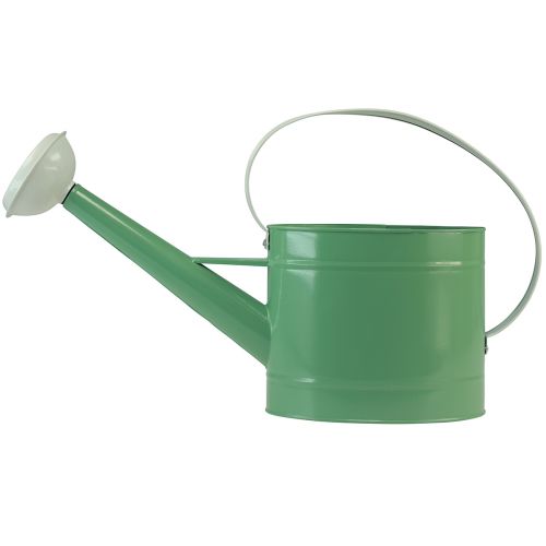 Floristik24 Annaffiatoio decorativo fioriera in metallo verde chiaro 52,5×15×30 cm