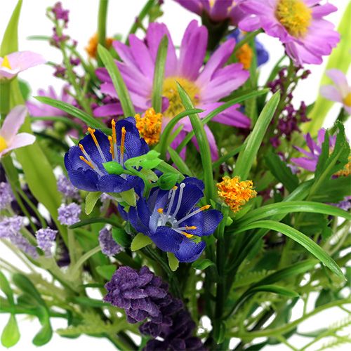 Floristik24 Daisy Bouquet rosa con lavanda 24cm