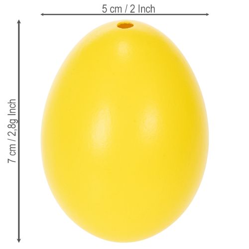 Prodotto Decorazione a forma di uovo di Pasqua, vere uova d'oca per decorare la stanza in stile primaverile, 7 cm, 10 pezzi