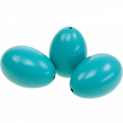 Uova d&#39;oca uova soffiate turchesi decoro pasquale 12pz