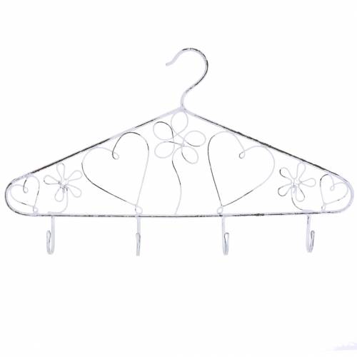 Floristik24 Appendiabiti decorativo con ganci vintage 40x23 cm