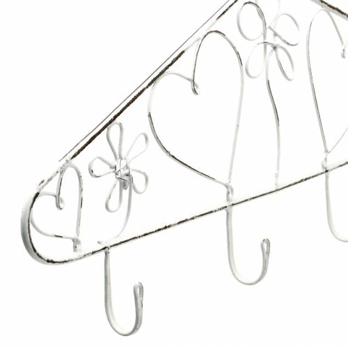 Floristik24 Appendiabiti decorativo con ganci vintage 40x23 cm