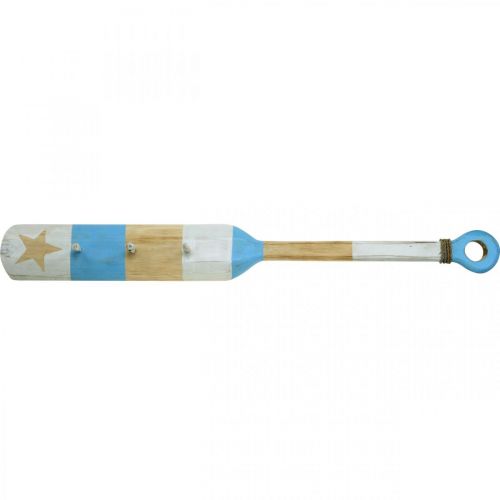 Floristik24 Deco pagaia armadio decorazione marittima decorazione da parete in legno azzurro 1m