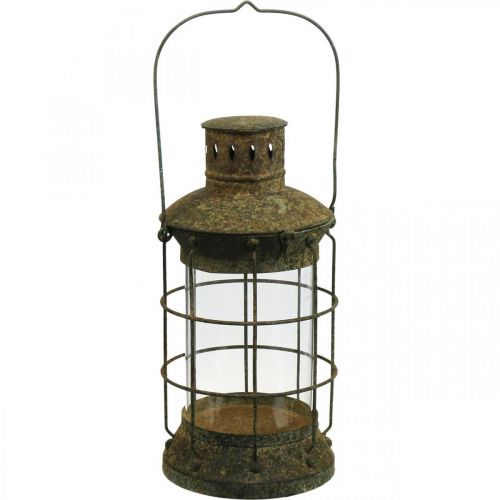 Griglia decorativa da giardino, lanterna da giardino, lanterna in metallo Ø17cm H33cm