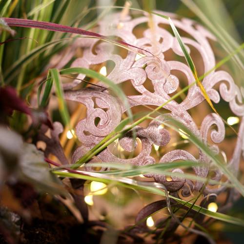 Floristik24 Decorazione da giardino, palla di metallo ruggine Ø14cm