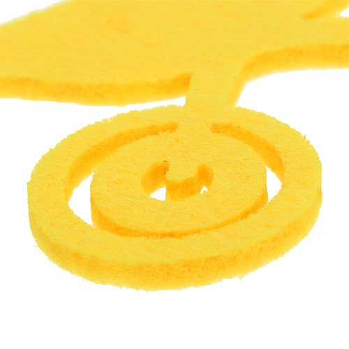 Attrezzi da giardino in feltro giallo 24 pezzi