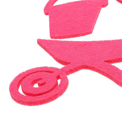 Prodotto Attrezzi da giardino in feltro rosa 24 pz