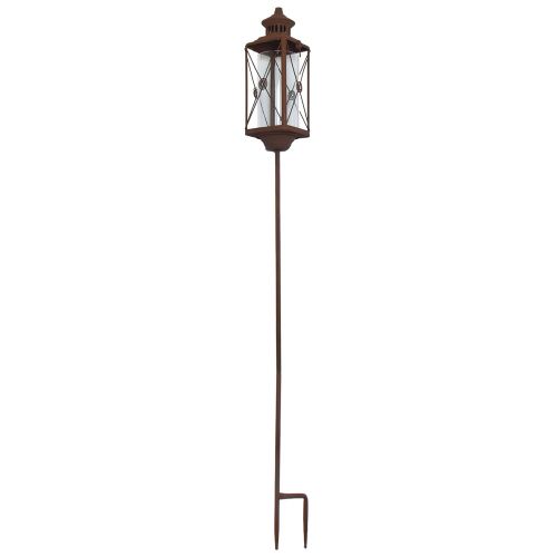 Prodotto Lanterna da giardino in metallo decorativo effetto ruggine 12 cm x 12 cm x 135 cm
