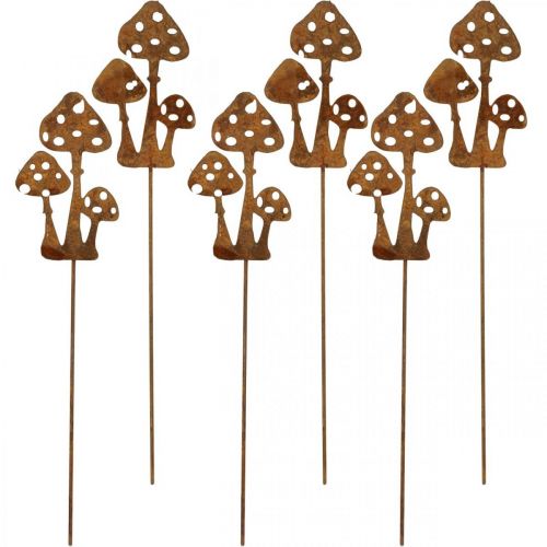 Prodotto Spina decorativa da giardino con patina di agarico volante 15 cm 6 pezzi