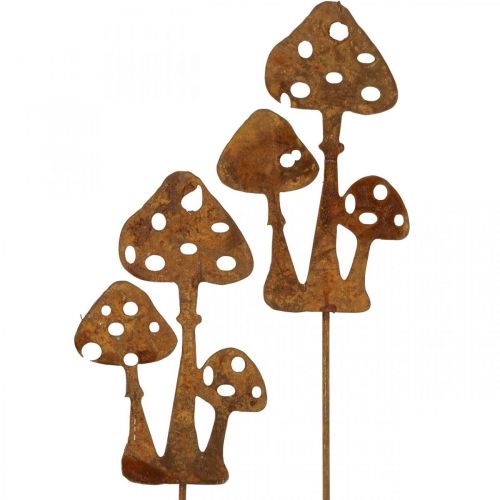 Prodotto Spina decorativa da giardino con patina di agarico volante 15 cm 6 pezzi