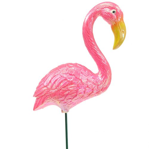 Floristik24 Tappo da giardino fenicottero rosa 15 cm