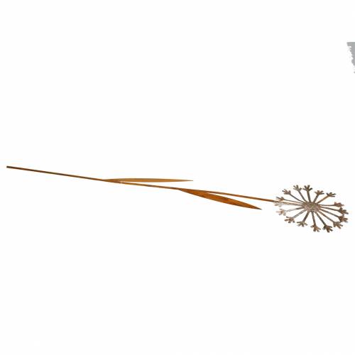 Floristik24 Tappo da giardino dente di leone patina metallo Ø18 H88cm