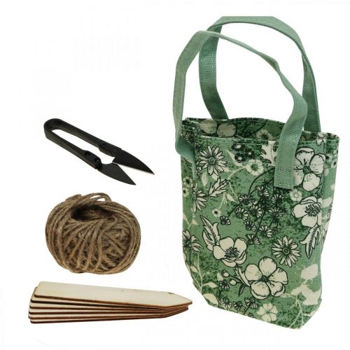 Prodotto Set di utensili da giardino, corda di iuta, filo, forbici, paletto per piante