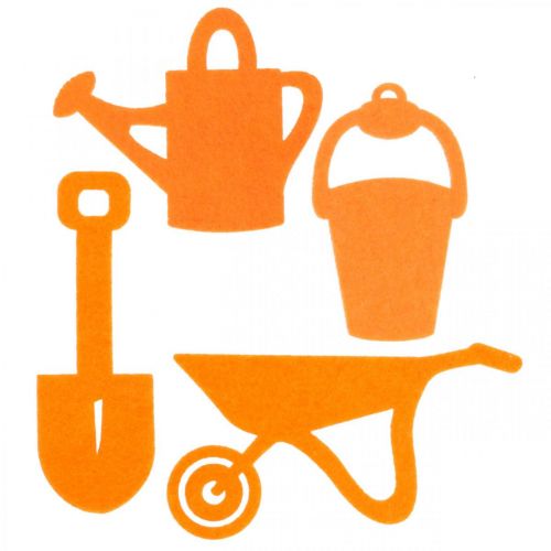 Prodotto Attrezzo da giardino in feltro arancione 24 pz