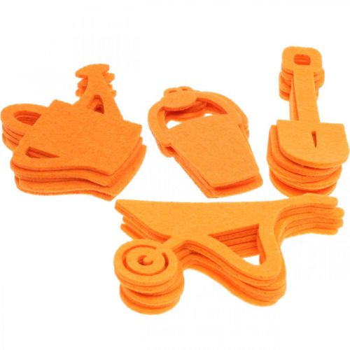 Prodotto Attrezzo da giardino in feltro arancione 24 pz