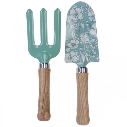 Prodotto Set attrezzi da giardino rastrello da giardino pala da giardino 25/28 cm
