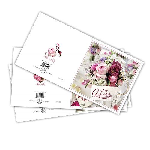 Floristik24 Biglietti d'auguri con busta 12,5 x 12,5 cm 3 pezzi