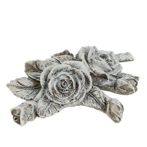 Prodotto Rosa per decorazione tomba in poliresina 10 cm x 8 cm 6 pz