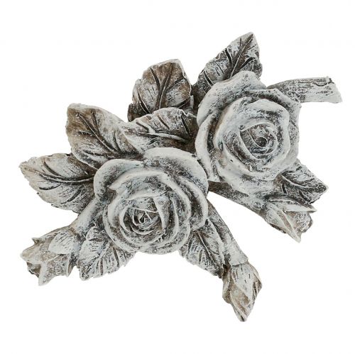 Prodotto Rosa per decorazione tomba in poliresina 10 cm x 8 cm 6 pz