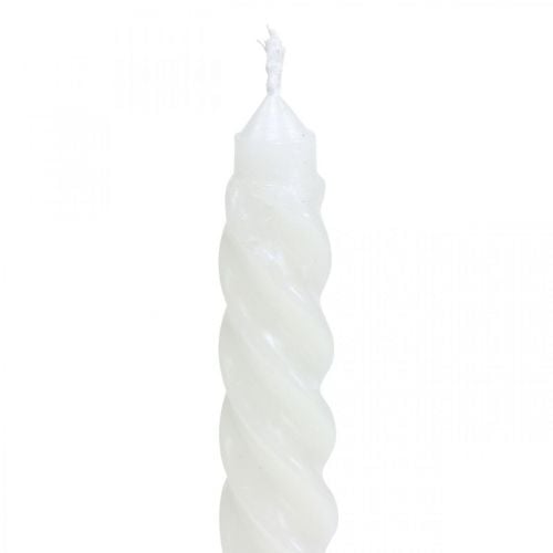 Candele attorcigliate candele a spirale crema Ø2,2 cm H30 cm 2 pezzi