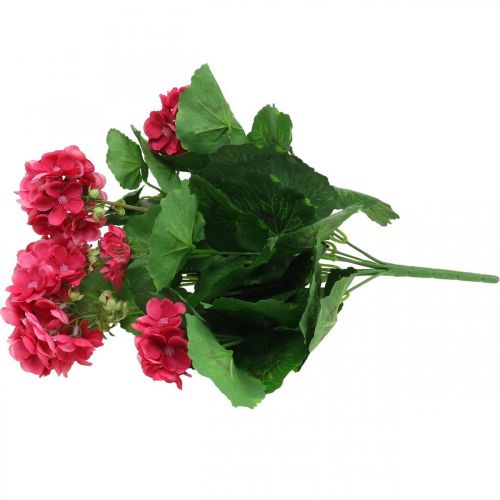Prodotto Fiore artificiale geranio fiore balcone artificiale rosa 7 fiori H38cm