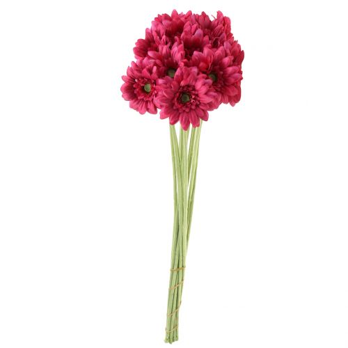 Floristik24 Gerbera Rosa 48cm 12 pezzi