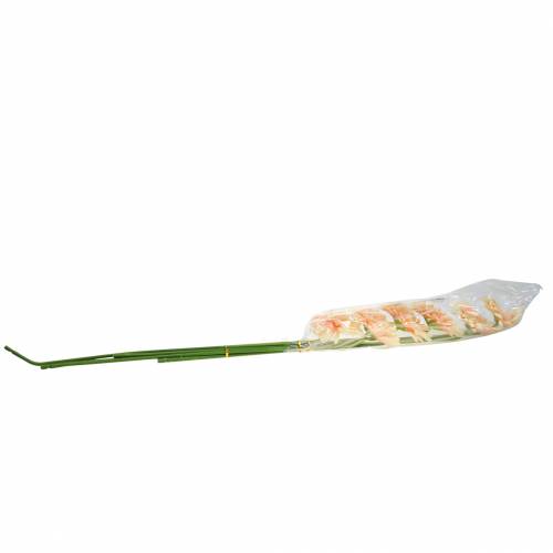 Floristik24 Gerbera pesca artificiale 62cm 6 pezzi