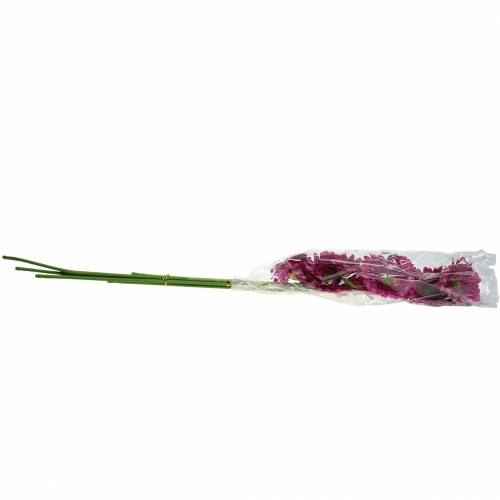 Floristik24 Gerbera artificiale viola 62cm 6 pezzi