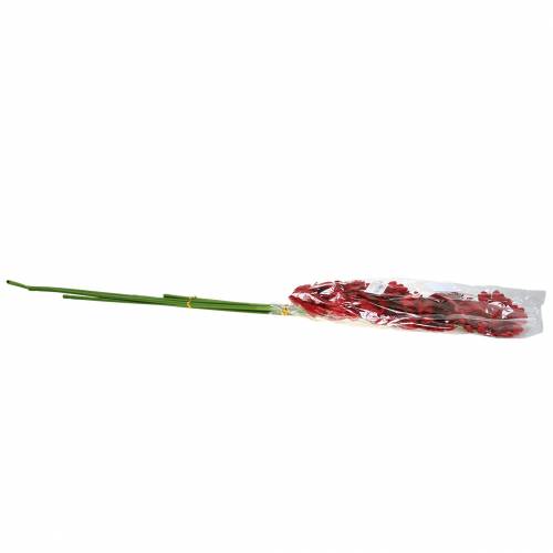 Floristik24 Gerbera artificiale rosso 62 cm 6 pezzi