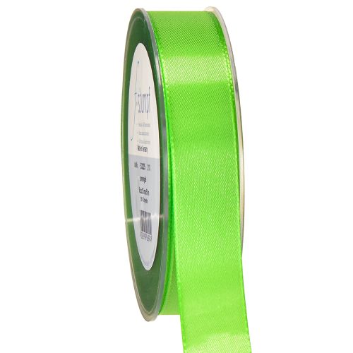 Floristik24 Nastro regalo e decorativo verde chiaro 25 mm 50 m
