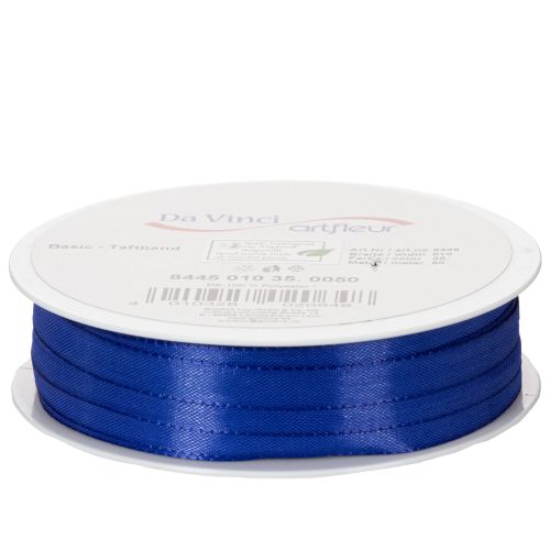 Prodotto Nastro regalo e decorativo, nastro in taffetà, 10 mm x 50 m, blu scuro